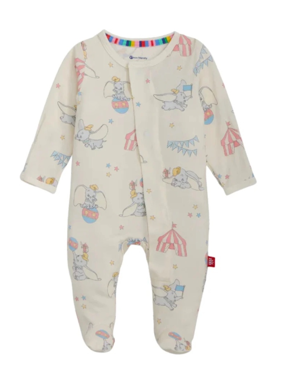 Worn 1x Magnetic Me Dumbo Print Footed One-Piece